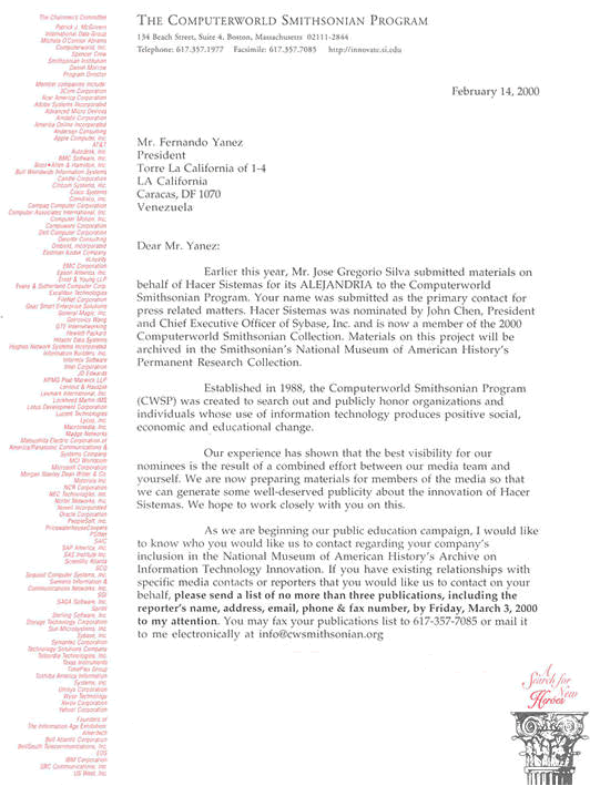 Original de la Notificaci&oacute;n a Hacer Sistemas 